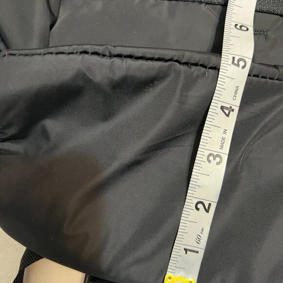 Adidas Black Quilted Puffer Backpack Logo Front Adjustable Straps Unisex - Picture 11 of 11